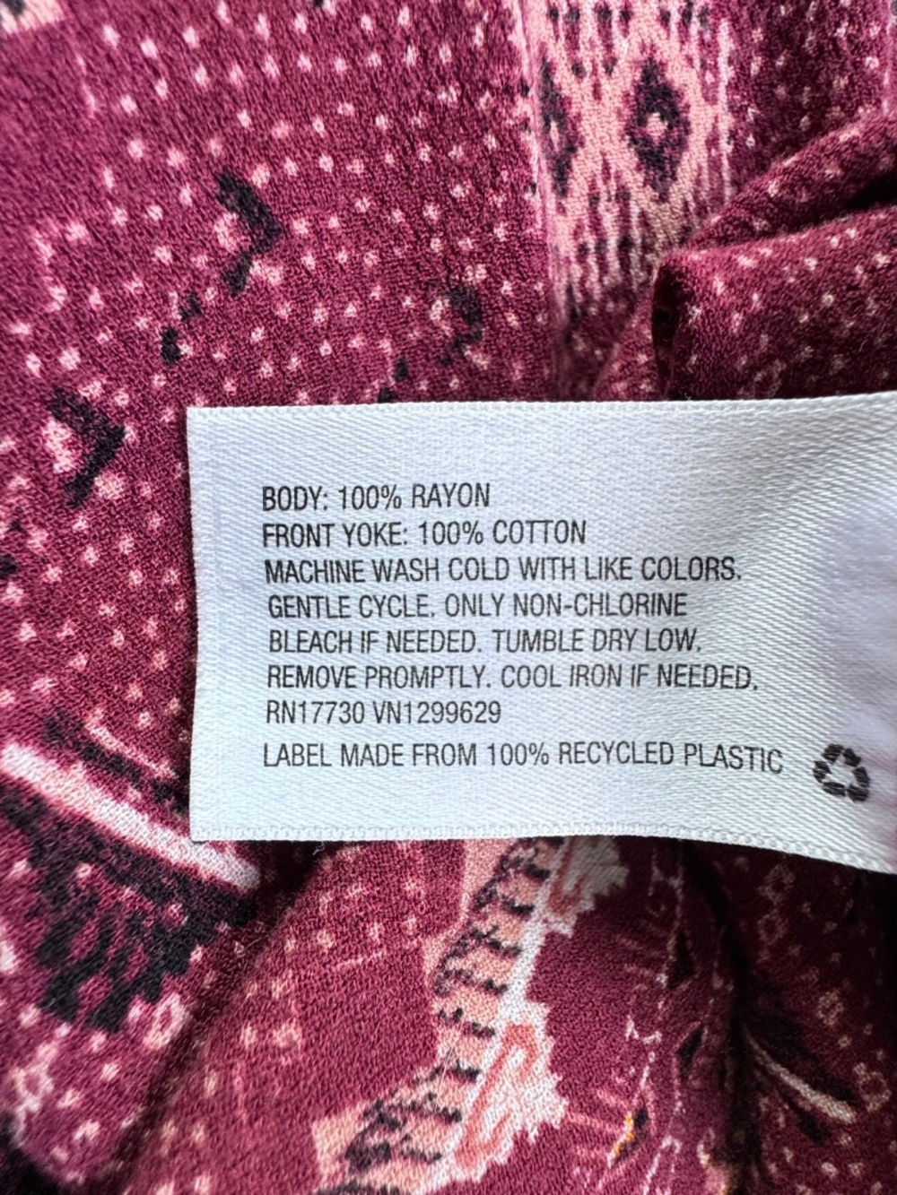 Xhilaration Women's Halter Top Southwestern Crochet Mauve Size XL - Picture 10 of 10